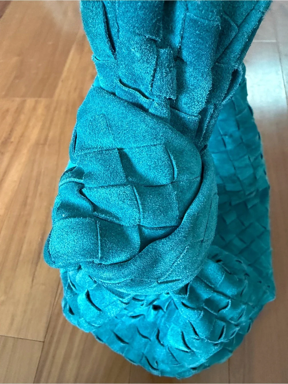 Bottega suede jodie scuba (teal color)